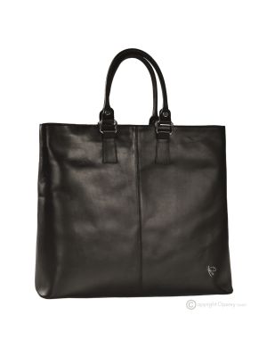 GRETA Shopper tote borsa a spalla donna vera pelle artigianale