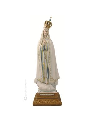 LA MADONNA DI FATIMA Statuetta statua statuina porcellana Capodimonte fatto a mano made in Italy