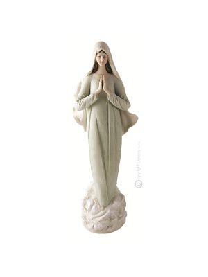 MADONNA DI MEDJUGORJE Statuetta statua statuina porcellana Capodimonte fatto a mano made in Italy