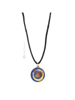 COLLANA MILLEFIORI bigiotteria artistica collane collier vetro di Murano avventurina e foglia oro 18k fatta a mano autentico Made in Italy