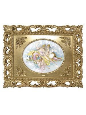 LA TOILETTE DI VENERE Quadro Bassorilievo Porcellana Capodimonte Made in Italy