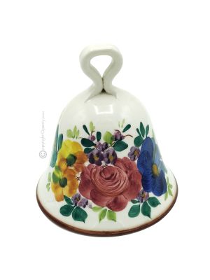 CAMPANELLA in ceramica Friulana fatto e dipinto a mano autentico Made in Italy