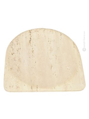 SVUOTATASCHE MARMO TRAVERTINO ROMANO Ciotola gioielli portagioie fatto a mano autentico Made in Italy