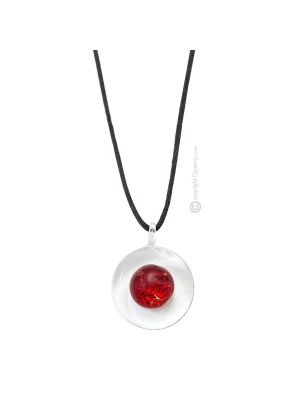 COLLANA GALASSIA LUXE bigiotteria artistica collane collier vetro di Murano fatta a mano autentico Made in Italy