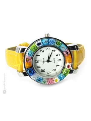 SPACE OROLOGIO da polso con Murrine vetro di Murano fatto a mano autentico Made in Italy