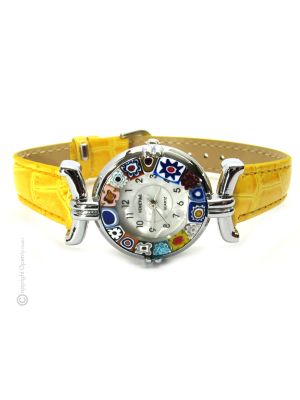 LADY OROLOGIO da polso con Murrine vetro di Murano fatto a mano autentico Made in Italy