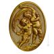 ANGELI Decorazione da appendere ceramica artistica stile Barocco foglia oro 24k Made in Italy