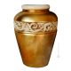 IRIS VASO Ceramica artistica foglia oro 24k Made in Italy