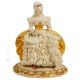 SIGNORA CON CANE Statuetta statua statuina porcellana Capodimonte fatto a mano made in Italy