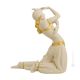 DANZATRICE ORIENTALE Statuetta statuina figura porcellana Capodimonte fatto a mano Made in Italy