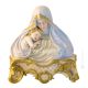 BUSTO DELLA MADONNA CON SANTO BAMBINO Statuetta Statua Statuina Porcellana Capodimonte Fatto a Mano Made in Italy