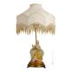 DAME CON LIRA - LAMPADA Abat-jour Tavolo Porcellana Capodimonte Made in Italy