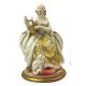 DAMA CON LIRA Statuetta statua statuina porcellana Capodimonte fatto a mano made in Italy