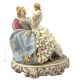 MAMMA CON BAMBINO Statuetta statua statuina porcellana Capodimonte fatto a mano made in Italy