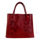 FOGLIE Shopper borsa a spalla donna vera pelle artigianale con foglie impresse