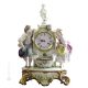 LA FONTANA Orologio da tavolo porcellana Capodimonte artigianato Made in Italy