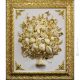 QUADRO decorativo ceramica artistica stile Barocco dettaglio oro 24k Made in Italy