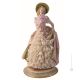 GENTILDONNA CON PIZZO Statuetta Statua Statuina Porcellana Capodimonte Fatto a Mano Made in Italy