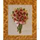 QUADRO decorativo ceramica artistica stile Barocco dettaglio oro 24k Made in Italy