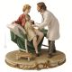 GINECOLOGO Statuetta statuina figura porcellana Capodimonte fatto a mano Made in Italy