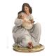 MADRE CON BABY Statuetta statua statuina porcellana Capodimonte fatto a mano made in Italy