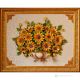 QUADRO decorativo ceramica artistica stile Barocco dettaglio oro 24k Made in Italy