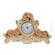 OROLOGIO DA TAVOLO Ceramica artistica stile Barocco dettaglio oro 24k Made in Italy