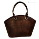 ELISABETH Shopper tote borsa a mano donna vera pelle artigianale marrone antico