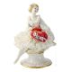 GENTILDONNA CON PIZZO Statuetta Statua Statuina Porcellana Capodimonte Fatto a Mano Made in Italy