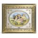 SCENA PASTORALE MADRE CON BAMBINO Quadro Bassorilievo Porcellana Capodimonte Made in Italy