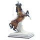 CAVALLO Statuetta Statua Statuina Porcellana Capodimonte Fatto a Mano Made in Italy