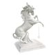 CAVALLO BIANCO Statuetta Statua Statuina Porcellana Capodimonte Fatto a Mano Made in Italy