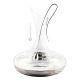 DECANTER CON INFUSORE ARGENTO con Fondo Argentato Caraffa Vino Acqua in Elegante Combinazione di Cristallo e Argento Placcato Martellato a Mano Speciale Placcatura Antiossidazione Made in Italy *1,5l