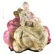 DAMA CON BAMBINO Statuetta statua statuina porcellana Capodimonte fatto a mano made in Italy