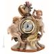 CHERUBINI Orologio da tavolo porcellana Capodimonte artigianato Made in Italy