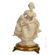 MADRE CON BABY Statuetta statua statuina porcellana Capodimonte fatto a mano made in Italy