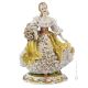 GENTILDONNA IN PRIMAVERA CON PIZZO Statuetta Statua Statuina Porcellana Capodimonte Fatto a Mano Made in Italy