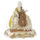 GENTILDONNA CON VIOLONCELLO Statuetta Statua Statuina Porcellana Capodimonte Fatto a Mano Made in Italy