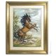 CAVALLO RAMPANTE Quadro Bassorilievo Porcellana Capodimonte Made in Italy