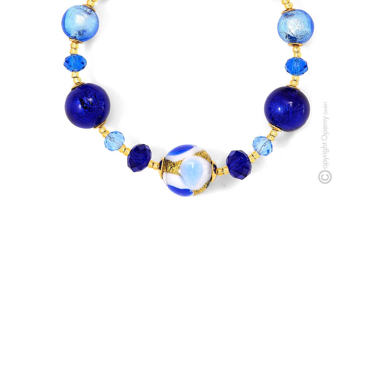 Boteghe - Real Made in Italy – Elegante collana perle vetro di Murano