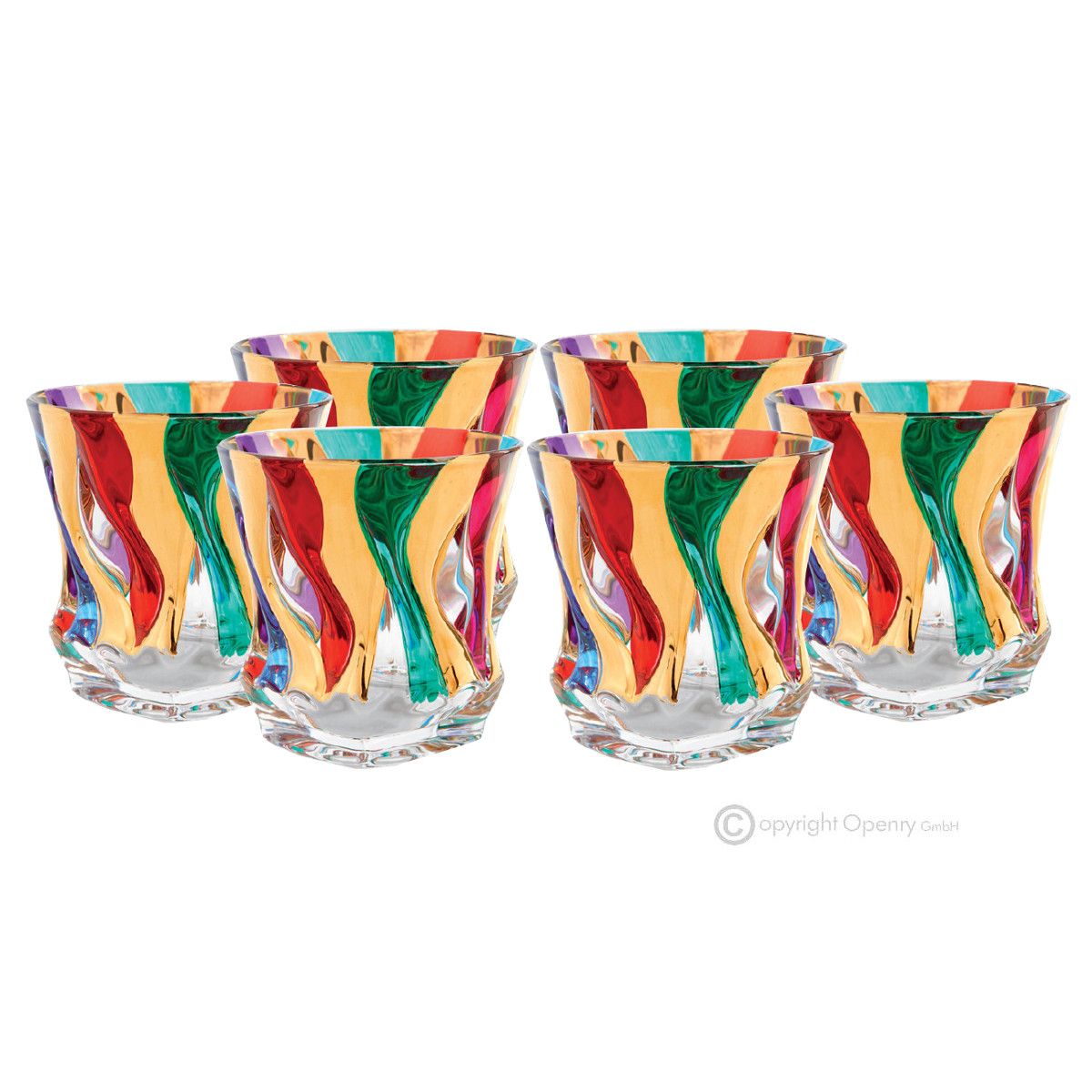 Boteghe - Real Made in Italy - Bicchieri Tumbler in cristallo Veneziano