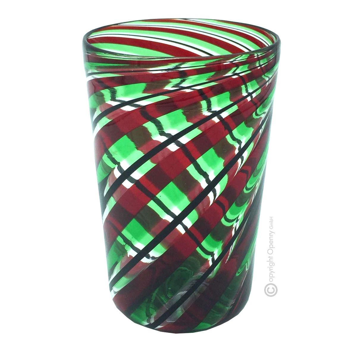 Set of 6 Murano Bicchieri Tumbler in Verde